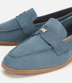 Resim Hotiç Kadın Süet Deri Mavi Toka Detaylı Günlük Loafer 01ayh321820a600 01ayh321820a600 