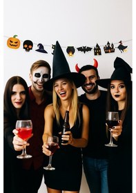 Resim Halloween Cadılar Bayramı Dekoratif Banner 180 Cm 8 Farklı Cadılar Bayramı Temalı Cm Diğer 