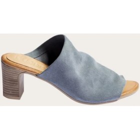 Resim Bueno Shoes Süet Mavi Kadın Topuklu Terlik 
