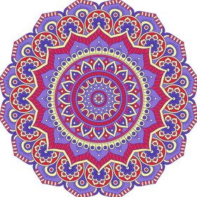 Resim Sayılarla Boyama Seti - Mandala 3 - 45x45 