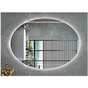 Resim GLOBAL LED MIRROR 40x60 Cm Elips Ledli Ayna Banyo Aynası Dekoratif Ayna Boy Ayna Salon Duvar Ayna 