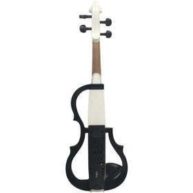 Resim Kinglos KNG SDDS-1802 Elektro Keman (4/4 - Beyaz) (Kutulu) | Zarif Beyaz Parlak Finish, Amfi Uyumluluğu ve Profesyonel Performans İçin Hafif Kompakt Yapı 