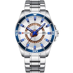 Resim Yaozixa Curren Erkek Kol Saati - Gümüş Kasa Beyaz Ekran, Su Geçirmez Kuvars Hareket, Takvimli, Paslanmaz Çelik Kayış, İş Ve Gündelik Kullanim Siyah 