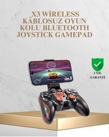 Resim Bluetooth Kablosuz Oyun Kolu Android Apple iPhone Pc Uyumlu 