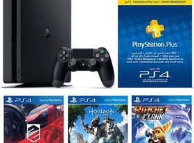 Resim PS4 500GB + HZD + DC + R&C + 3m PS Plus 