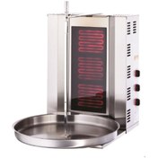 Resim Işıkgaz Silverinox Elektrikli 3 Radyanlı Döner Ocağı Makinesi SERAMİK RADYAN - ROBOX TERMAL CAM - 3 RADYANLI - GARANTİLİ