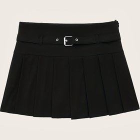 Resim Ayarlanabilir Bel ile Kadınların Günlük Etekleri - Gri, Tüm Mevsimler, Rahat Giyim | Şık Etek | Fonksiyonel Bel 