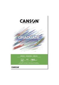 Resim Canson Çizim Bloğu Graduate Dessın Beyaz 30 Sy A3 160 Gr 