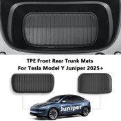 Resim For Tesla Model Y Juniper 2025 Tüm Hava Durumları İçin Ön ve Arka Bagaj Matları, İç Aksesuarlar İçin Uygun 