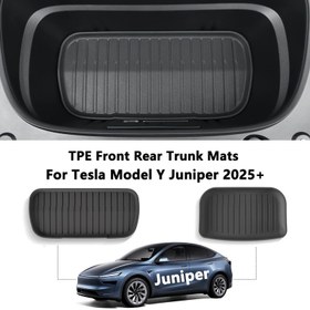 Resim For Tesla Model Y Juniper 2025 Tüm Hava Durumları İçin Ön ve Arka Bagaj Matları, İç Aksesuarlar İçin Uygun 