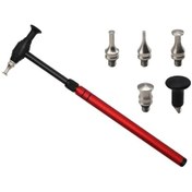 Resim Otomatik Çukur Tamiri İçin Uzatılabilir Çelik Ucu Değişkenli Tokma Çekiçi - Metal Form Düzeltme Aracı Kırmızı 