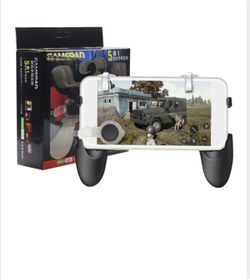 Resim Black Beads Accessory 5 In 1 Pubg Lol Gamepad Oyun Kolu Ateş Tetik Tuşu Düğmesi 