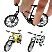Resim 1 adet SUNGDOGIN Mini BMX Parmak Bisikleti - Siyah, Beyaz veya Sarı Renkte Gerçekçi Detaylar & Pürüzsüz Tekerlekler ile Koleksiyonluk Metal Model - Bisiklet Tutkunları için İdeal Masa Süsü & Noel Hediyesi, Kış, Yeni Yıl için Mükemmel, Noel için En İyisi 