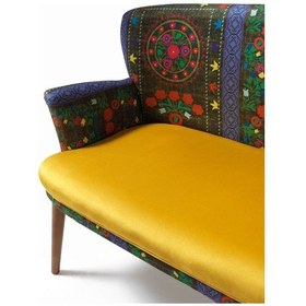 Resim Mobilyabazari Almas Etnik Desen Çay Seti Ikili Koltuk, Salon, Balkon, Ofis 