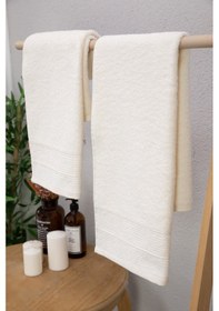 Resim Newnoa 2'li Yüz Havlusu 50x90 - Krem Krem 