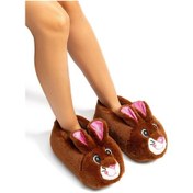 Resim Twigy Nara EE0542 Kadın Hayvanlı Panduf Kahverengi 36/41 Kahverengi 