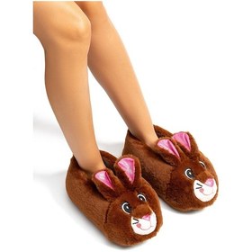 Resim Twigy Nara Kadın Hayvanlı Panduf Kahverengi 36/41 EE0542 Kahverengi 