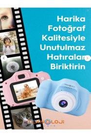 Resim Teknoloji Gelsin Dijital Fotoğraf Makinesi Mini 1080p HD Kamera Hafıza Kart Hediyeli Çocuk Kamerası 