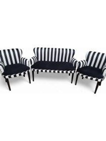 Resim Aryans Home Büro Koltuğu Ofis Bekleme Koltuk Takımı Siyah Beyaz Balkon Koltuk Takımı Çay Seti Koltuk Takımı 