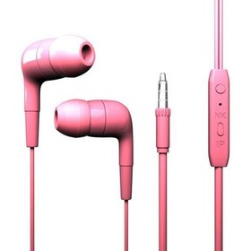 Resim DEXIM DAKSE0001-R MİKROFONLU KULAKİÇİ KULAKLIK PEMBE 