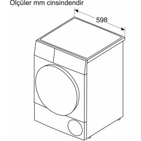 Resim Siemens WQ42J20XTR Isı Pompalı Kurutma Makinesi 9 kg Gümüş IQ500 