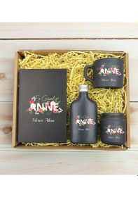 Resim Bk Gift Kişiye Özel İsimli Dtf Anne Temalı Antrasit Defter & Kahve Fincanı & Kolonya & Mum Hediye Seti-1, Anneye Hediye, Anneler Günü Hediyesi Kobitme 