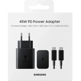 Resim Ziyapaşa Teknoloji Samsung 45W Pd Orjinal USB-C Süper Hızlı Şarj Cihazı Takımı (Samsung Türkiye Garantili) 