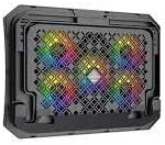 Resim Meetion | CP3030 | Siyah | Laptop Soğutucu Stand | Beş Fan | RGB Aydınlatma 