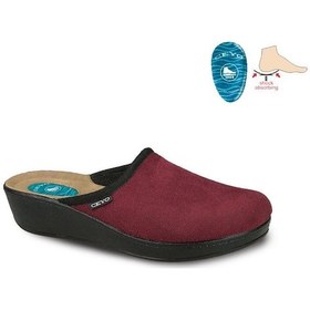 Resim Ceyo 9932 Kadın Topuk Jelli Kapalı Terlik Bordo 