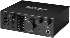 Resim Topping Professional E1x2 OTG | Black Yüksek Kalite USB-C Ses Kartı: 1-Giriş/2-Çıkış 24Bit/192kHz, 8...600ohm arası kulaklıklara kadar kullanılabilir. (PC/MAC/iOS/Android) 