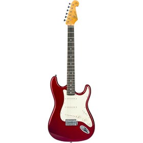 Resim SX Stratocaster Candy Apple Red Elektro Gitar 