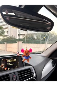 Resim OTOMOGARAJ Otomobil dikiz süsü winnie the pooh little roo dikiz süsü ve oto anahtarlık set 