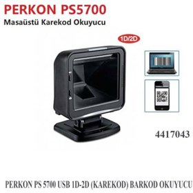 Resim PERKON PS5700 1D/2D Karekod USB Masa Tipi Kablolu Barkod Okuyucu Perkon