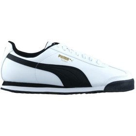 Resim Puma Roma Basic 353572 04 Kadın Beyaz-siyah Günlük Spor Ayakkabı 