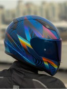 Resim LS2 RAPID 2 OPTIK MAT MAVİ-MOR KASK 