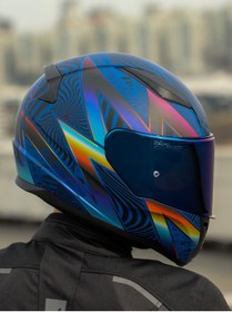 Resim LS2 RAPID 2 OPTIK MAT MAVİ-MOR KASK 
