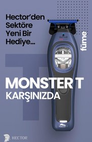 Resim Hector MONSTER T - Profesyonel Sıfırlama ve Sakal Kesim Makinesi - FÜME 