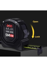 Resim 7.5m X 25mm Kalınlaştırılmış Anti Kesme Bandı 5 10m Ev Metre Ölçer Çelik Bant Mini Küçük Paslanmaz Çelik Ölçme Aracı 