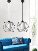 Resim Trend Kitchen 2 Adet White Glass One Mutfa,k Antre, Koridor, Çocuk Odası Trend Avize Siyah 