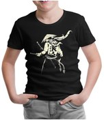 Resim Samuray - Sword Siyah Çocuk Tshirt 