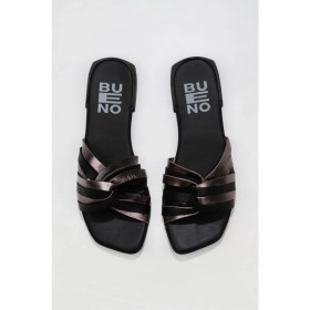 Resim Bueno Shoes Siyah Multi Deri Kadın Düz Terlik 01WU1805 01WU1805 