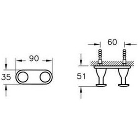 Resim VitrA Arkitekta İkili Askı A44081 Çok Renkli 