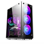 Resim Blueforce Hunter 4*RGB Fanlı Atx-Mini Atx Itx Mid Tower Kasa 