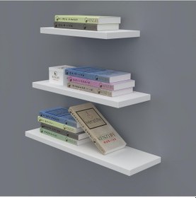 Resim Kenzlife kitaplık nadire 000*050-040-030*20 byz duvar rafı 