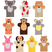 Resim Hayvanlar Kukla Seti 10'Lu 