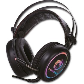 Resim Lunatic Combative Full RGB 7.1 USB Surround Mikrofonlu Oyuncu Kulak Üstü Kulaklık Siyah 