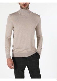 Resim Colin's Slim Fit Balikci Erkek Bej Kazak CL1023624_q1.v2_BME 