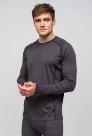 Resim Thermawool %100 Merino Yünü Termal İçlik Üst 195 gr - Antrasit - S 