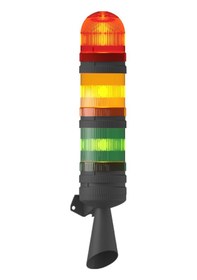 Resim Mesan 3 Kat Yanıp Sönen Ampul 2 Ses Borulu Elektronik Siren 12vdc Ms 5817.1.3.2.12vdc 