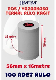 Resim Hattat Termal Pos Rulo 100 Adet Rulo 56 MM x 16 M 